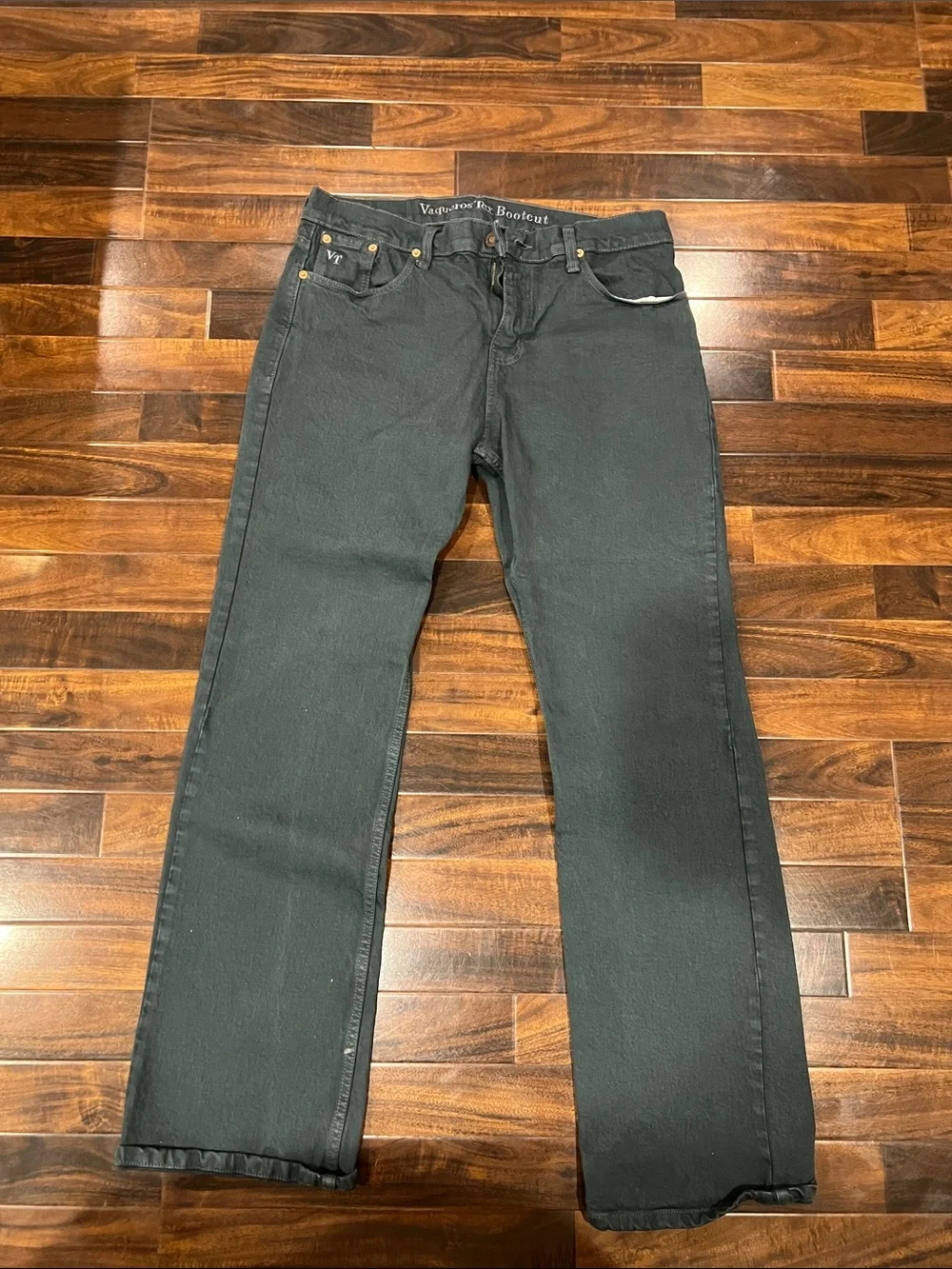 Men's Black Bootcut Jeans